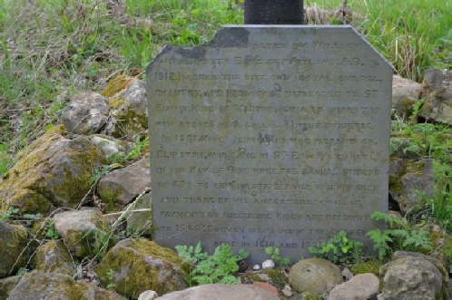 Saint Edwin's Stone marking the chapel in Sherwood Forest