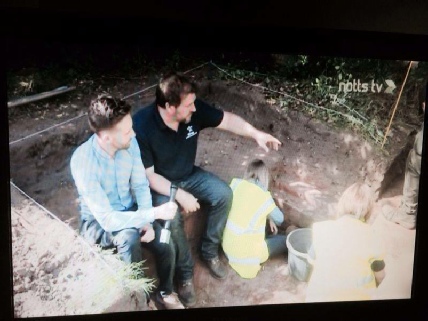 Andy Gaunt Notts TV Robin Hood Archaeology Mercian Archaeological Services